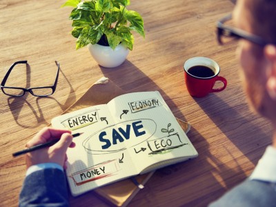 Businessman with Energy and Environmental Concept